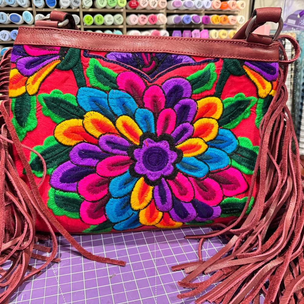 DC Bags of Guatamala fringed caryall
